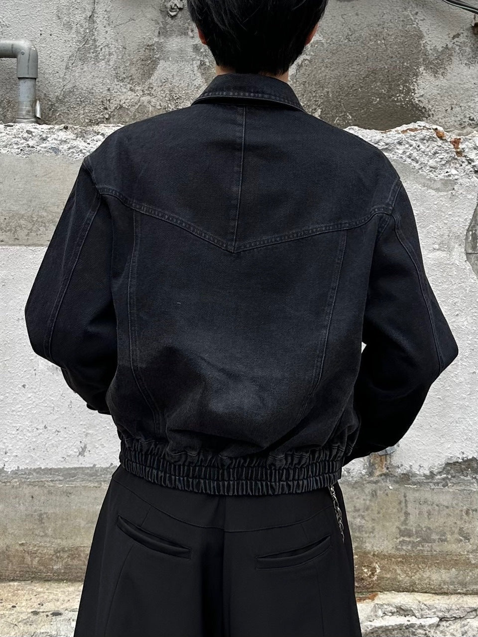 大阪店WEB限定受注制【Chikashitsu＋】washed denim work jacket / 【チカシツプラス】ウォッシュドデニムワークジャケット