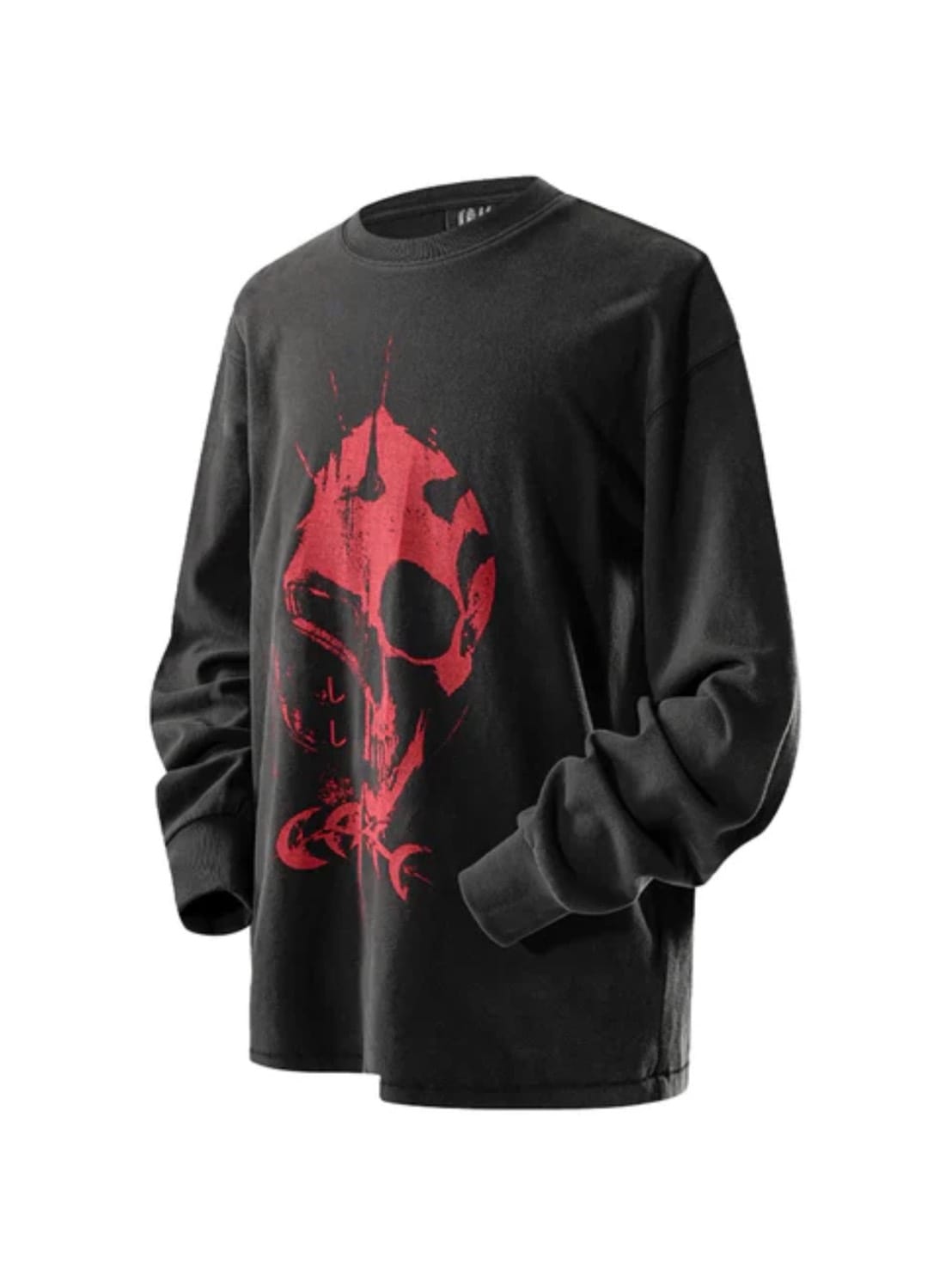 【The Boy Has No Patience】TBHNP LUMINOUS DAWN KNIGHT AND GHOST PRINTED LONG TEE / 【ザボーイハズノーペーシェンス】フロントプリント半袖Tシャツ