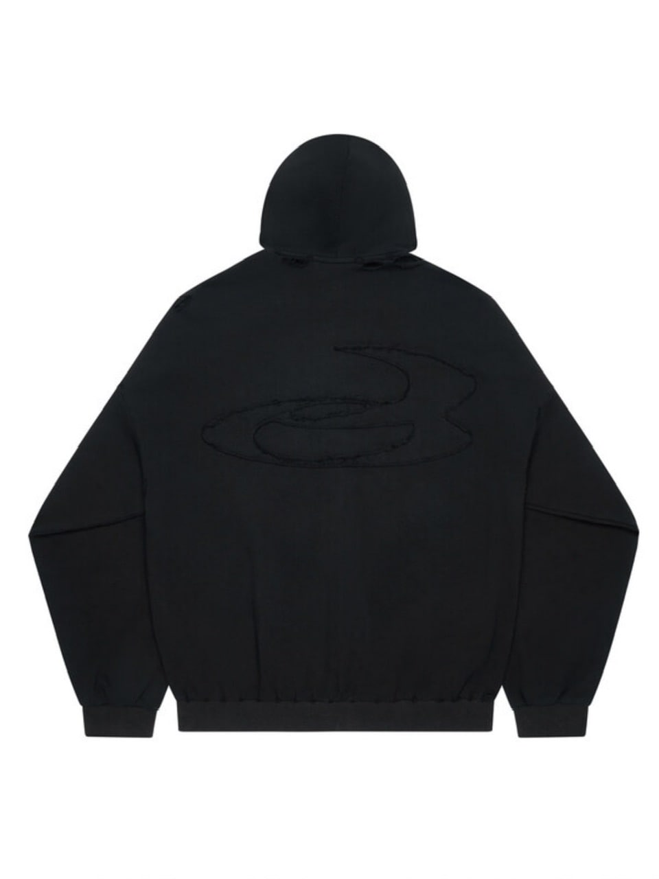【BLACK PURPLE】Shadow Loop Zip-Up Hoodie