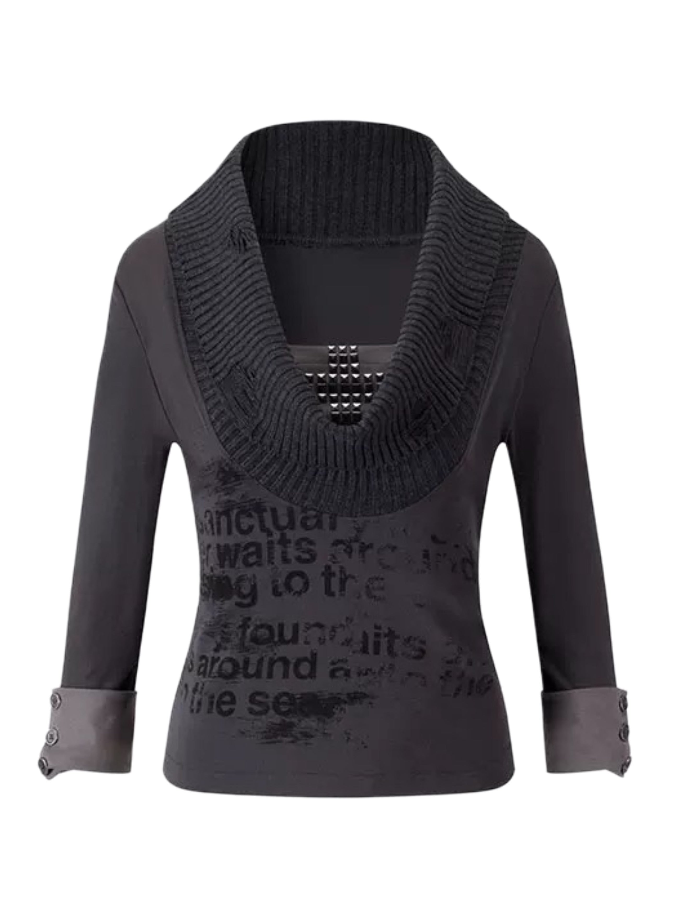 【Cest Nous】Cross Rivet Top