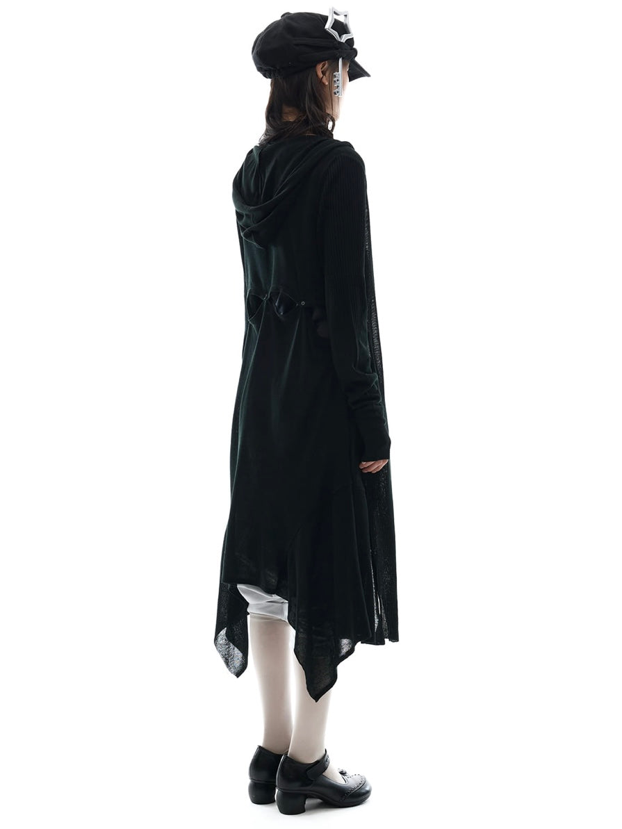 【OJOS】Detach Panel Knit Hoodie