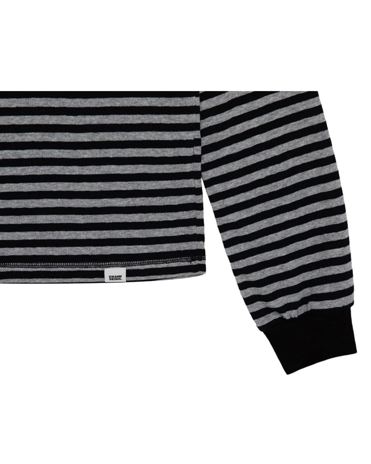【CRANK】COZY STRIPE V-NECK TOP
