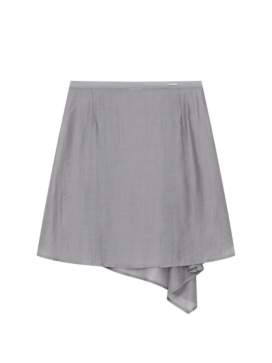 【Miseki seoul】Button layered wrap skirt