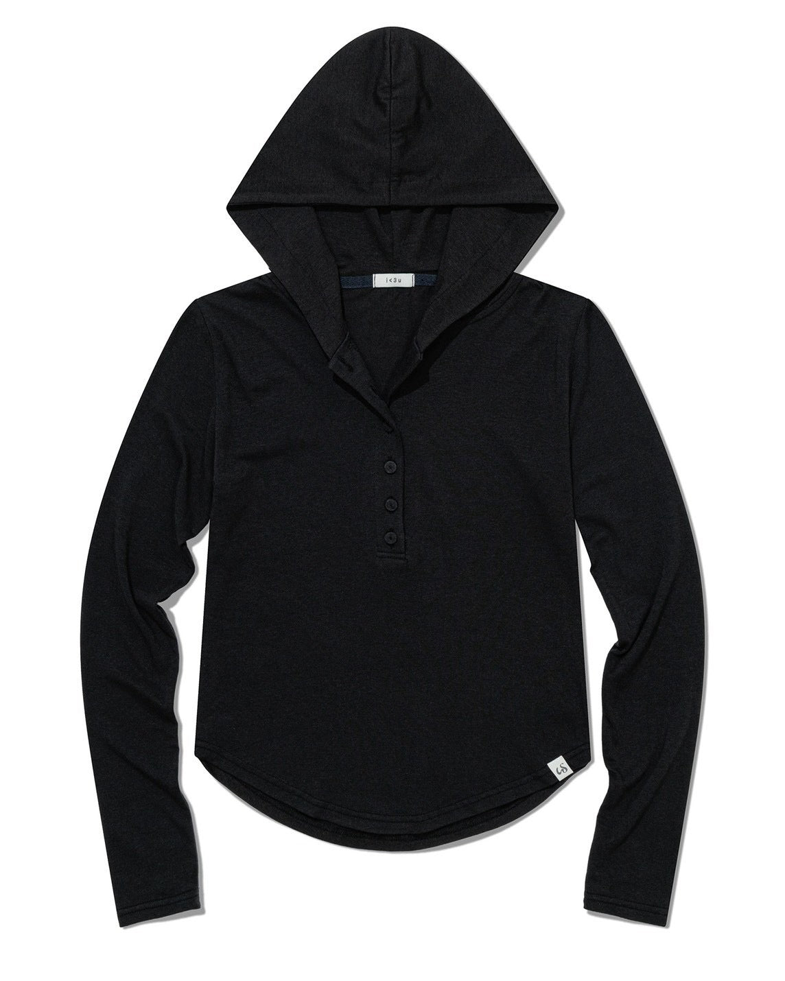 【Uglyshadow】SLIM LONG BUTTON HOODIE TOP