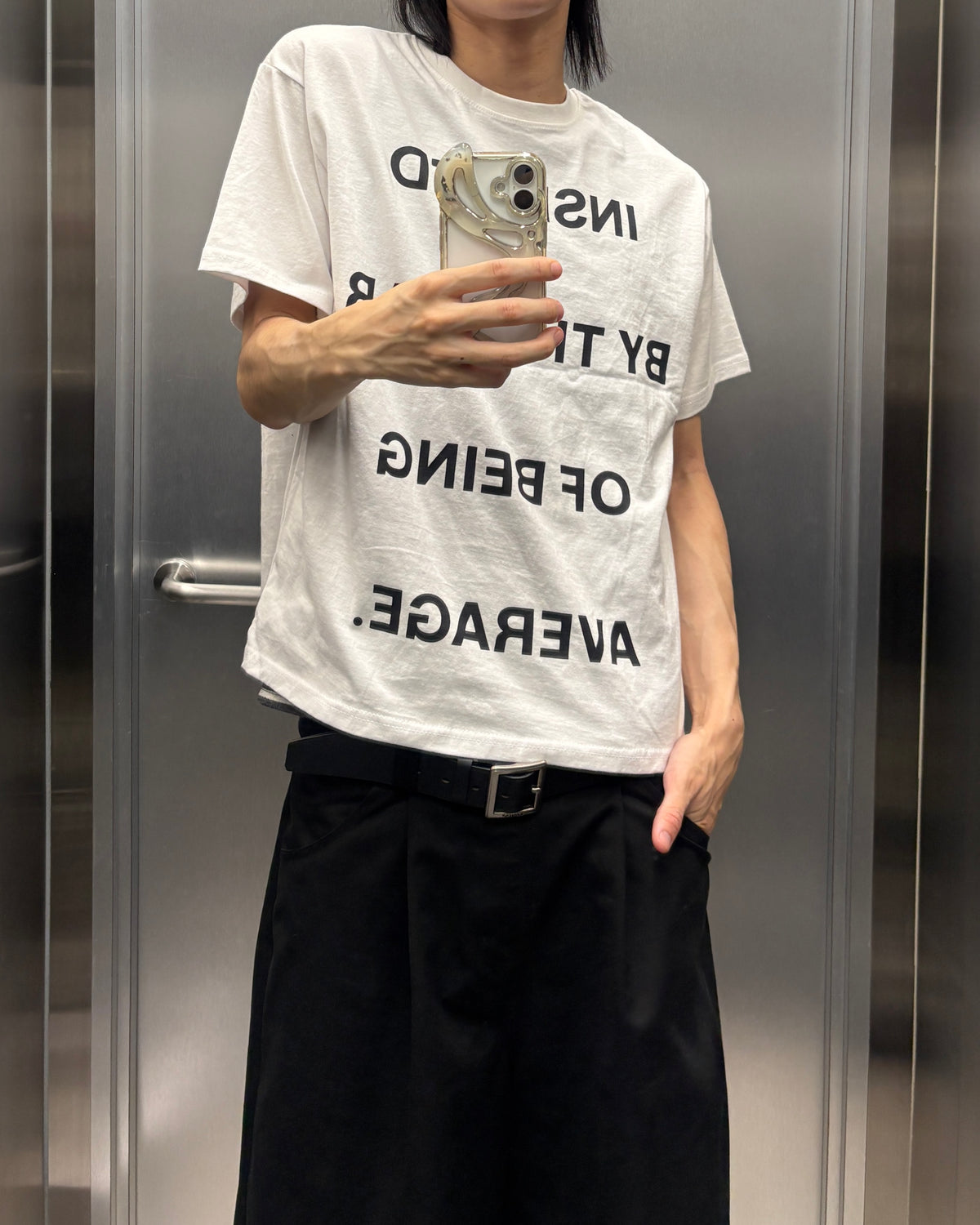 受注制【youll】message tee (3color)