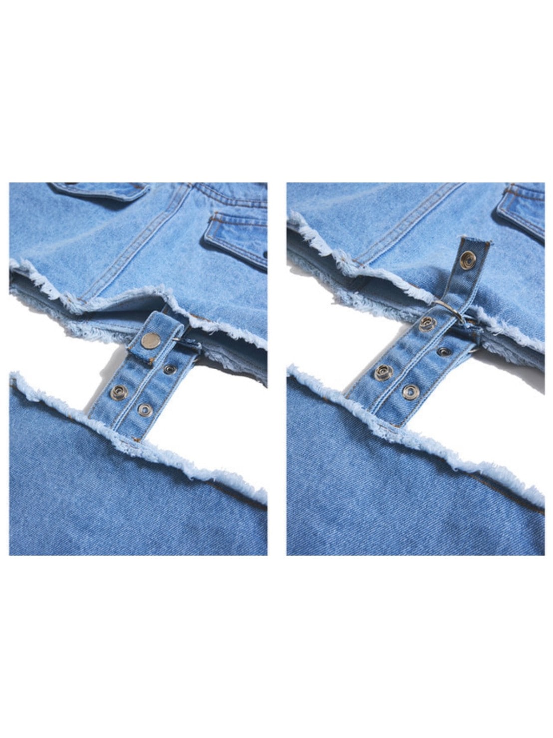 【CRANK】LAYERED DENIM SKIRT