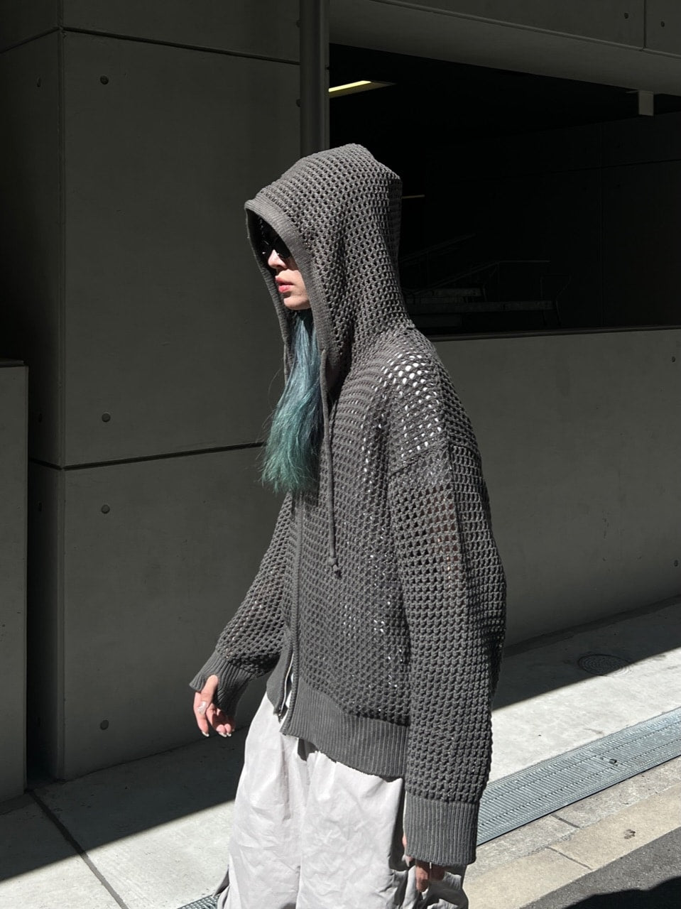 受注制【Chikashitsu +】mesh zip hoodie (5color) / 【チカシツプラス】メッシュ長袖ジップパーカー