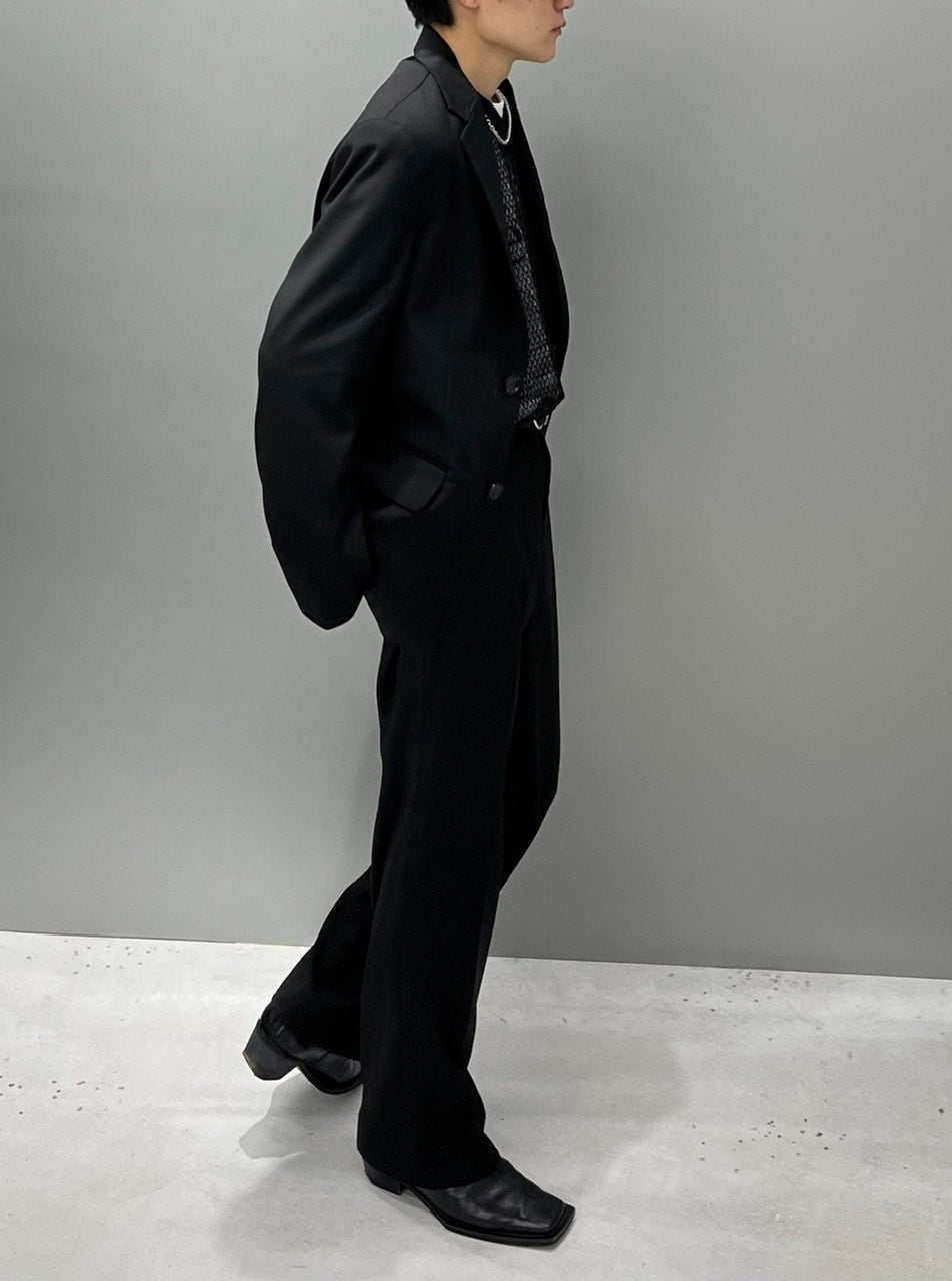 【Chikashitsu +】set up straight slacks (4color)