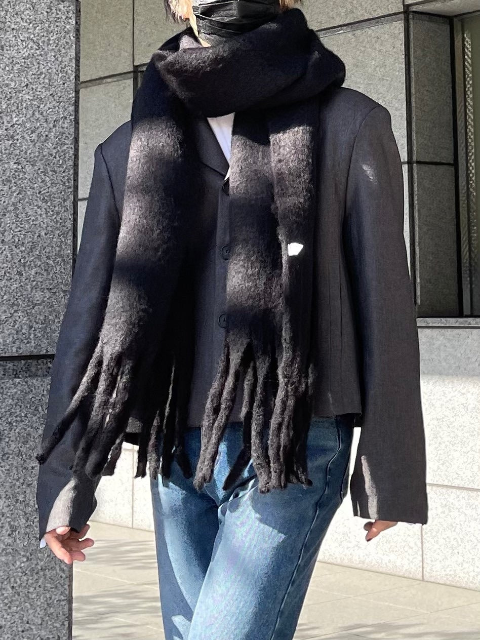 受注制【Chikashitsu +】volume color muffler (6color)