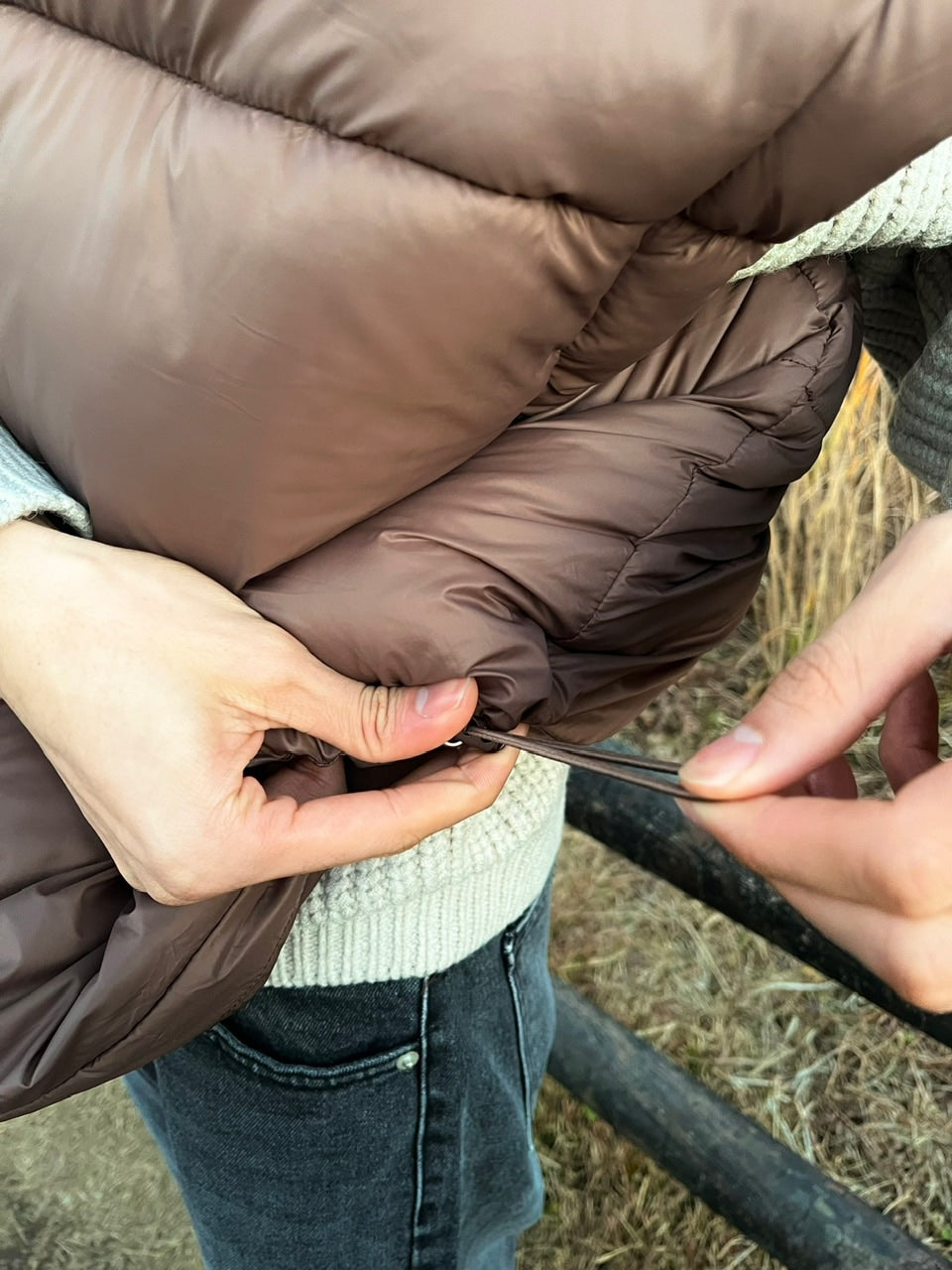 受注制【Chikashitsu +】2way padding jacket (4color)