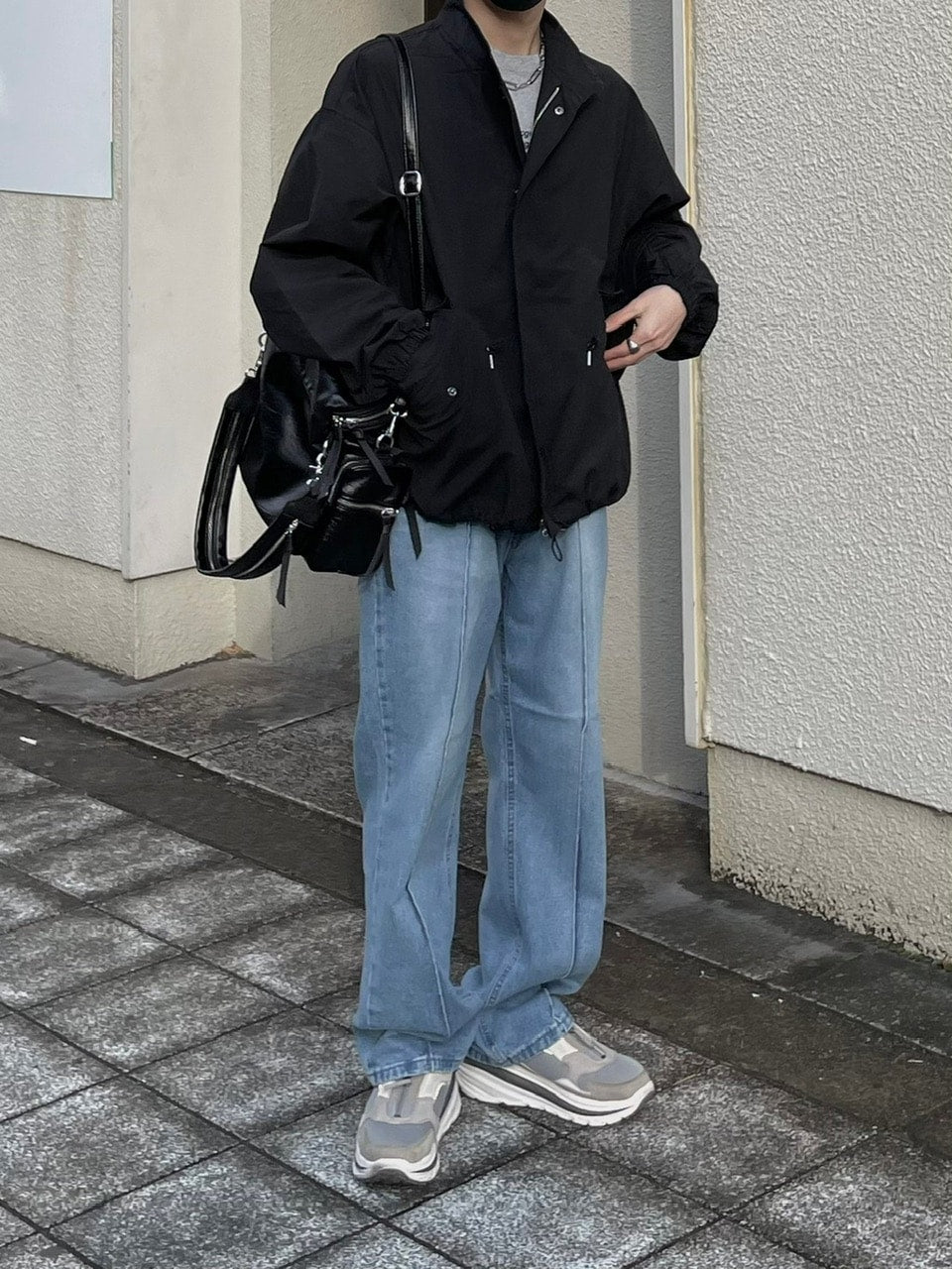 受注制【Chikashitsu +】center press denim pants 2