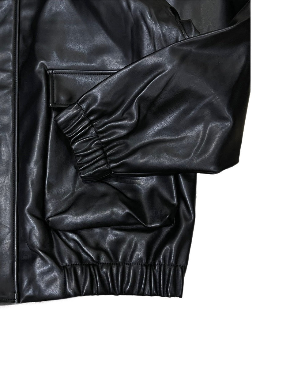 受注制【Chikashitsu +】leather bomber jacket