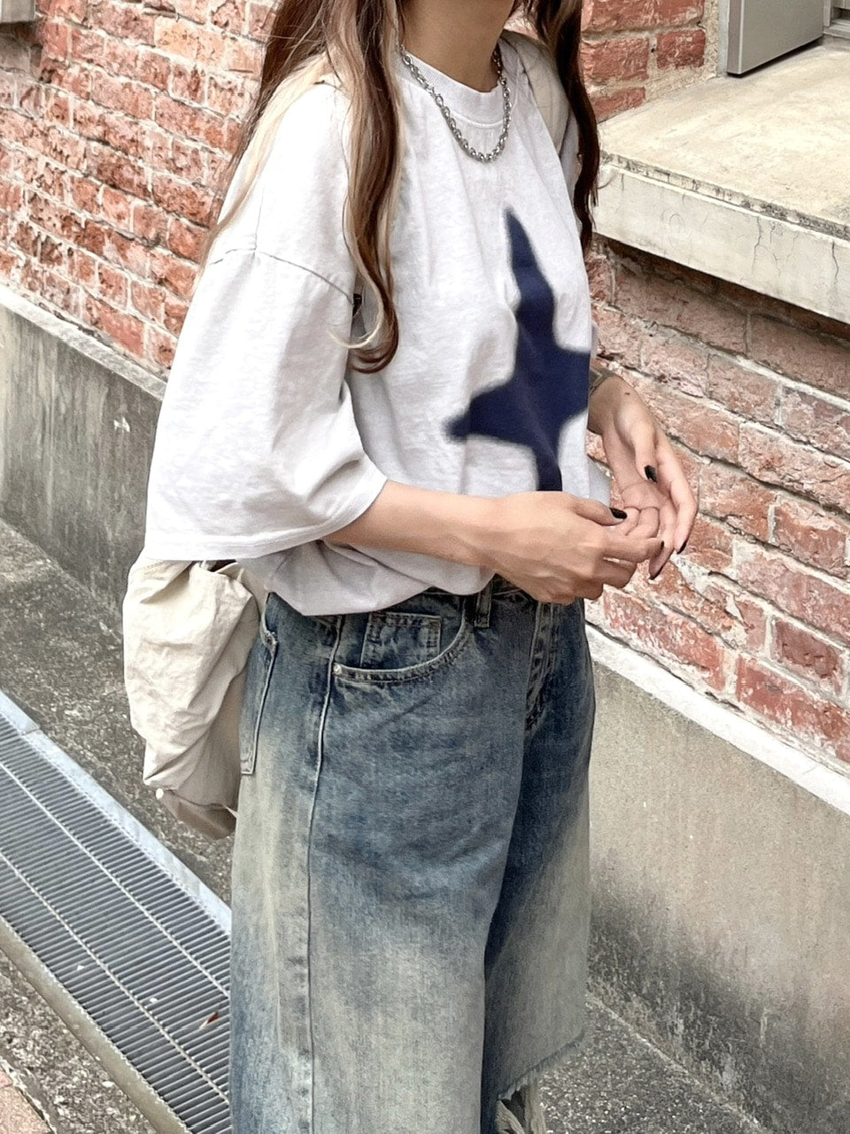 【youll】sparkle pigment tee (2color)