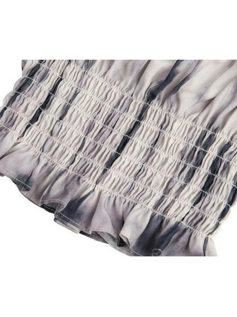 【runningHIGH】PUFF SLEEVE CROP BLOUSE