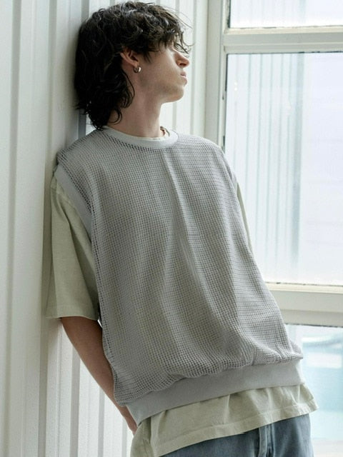 【RE:ON STUDIO】LAYERED MESH VEST