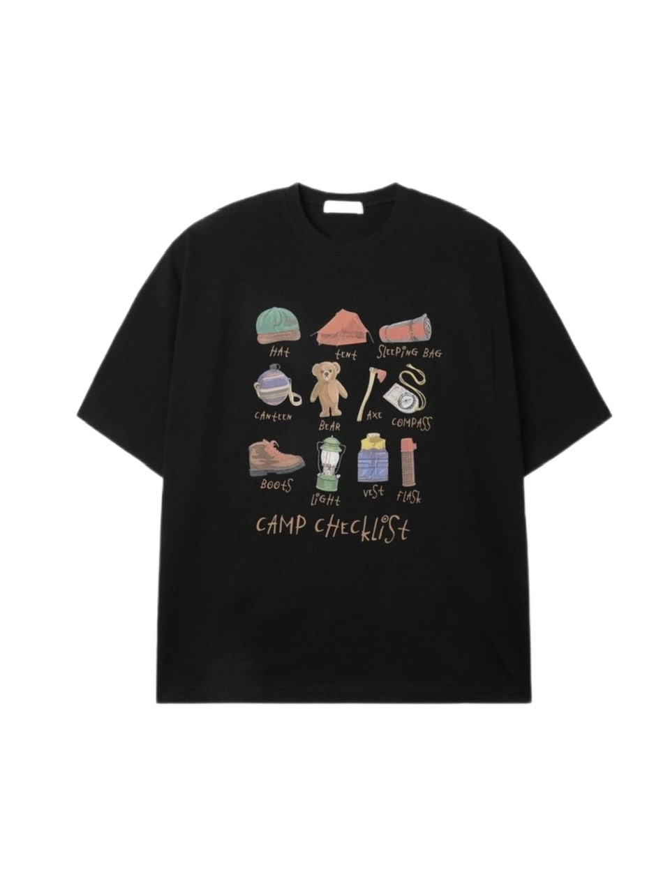 受注制【youll】camp check list tee (3color)