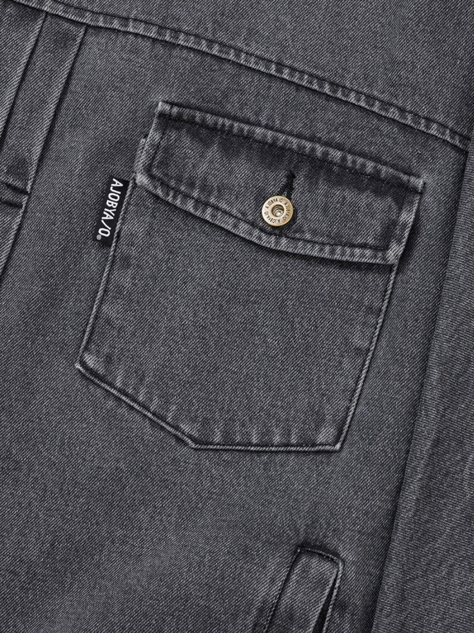 【AJOBYAJO】Batwing Oversized Denim Jacket