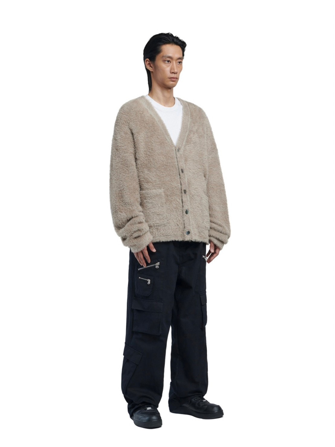 NOMANUAL】HAIRY SOFT CARDIGAN / 【ノーマニュアル】ヘアリーソフト