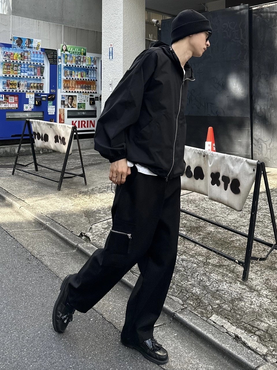 受注制【Chikashitsu +】unisex cropped hooded blouson (3color) / 【チカシツプラス】ユニセックスクロップドフード長袖ブルゾン