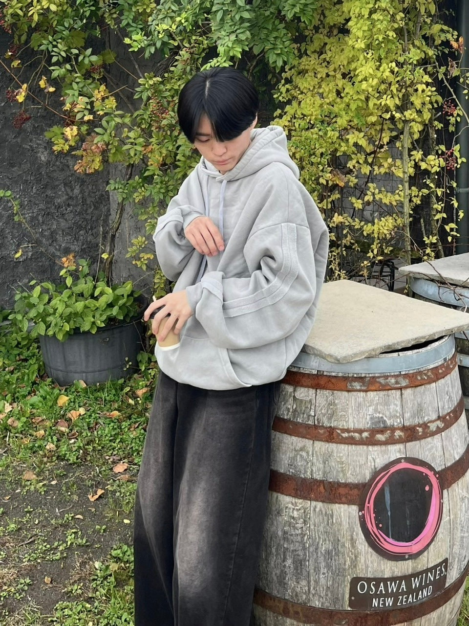 【youll】set up pigment sweat hoodie (2color)