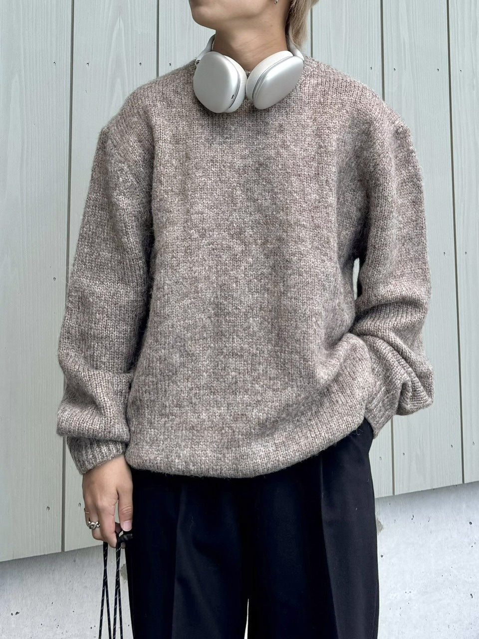 受注制【RENOL】wool mix round knit (4color)