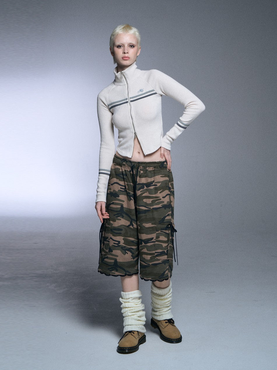 【SETUP‐EXE】RAGLAN HIGH NECK TWO-WAY ZIPUP