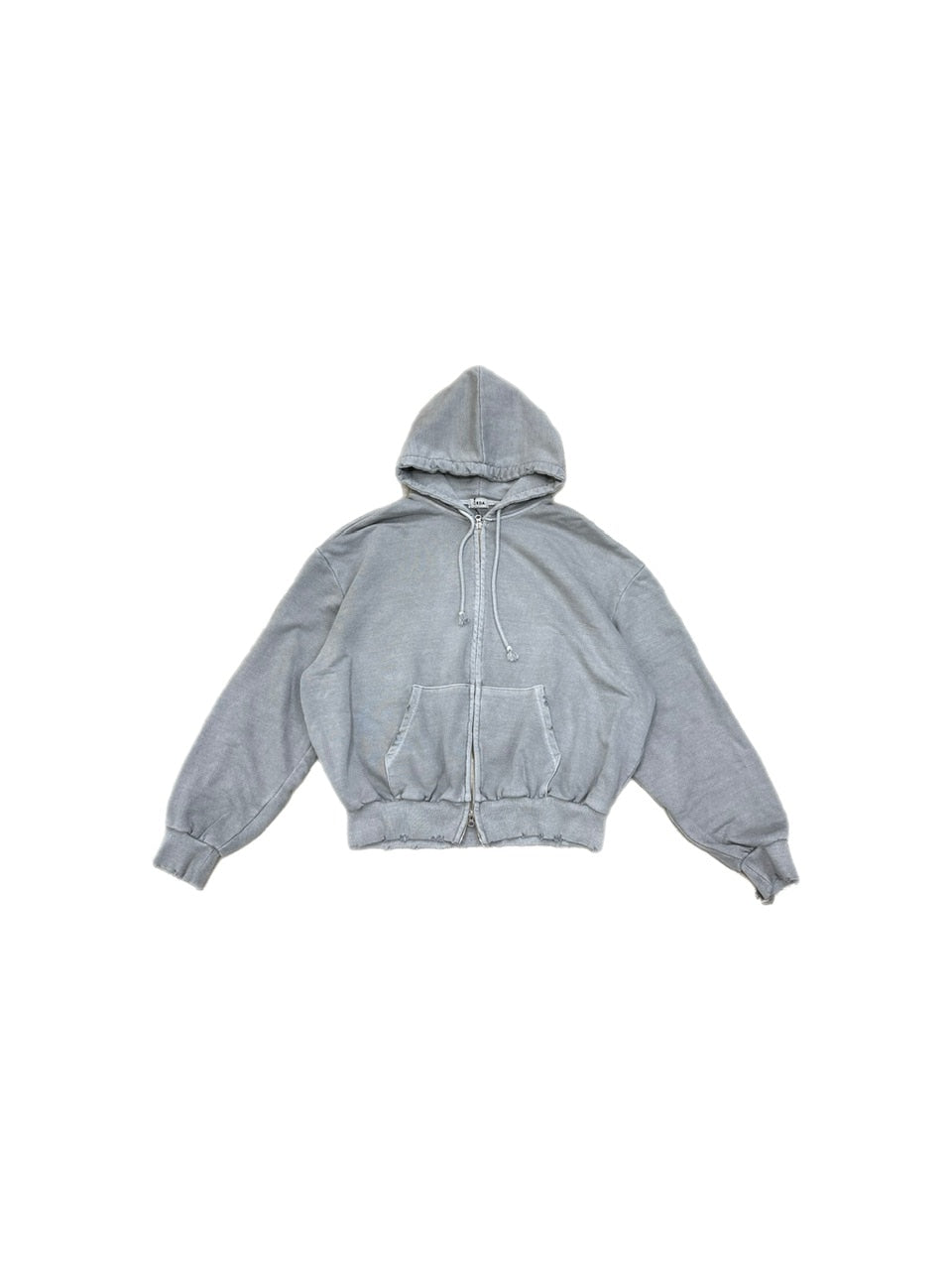 大阪店WEB限定受注制【Chikashitsu +】damage zip up hoodie (3color) / 【チカシツプラス】ダメージ長袖ジップアップパーカー
