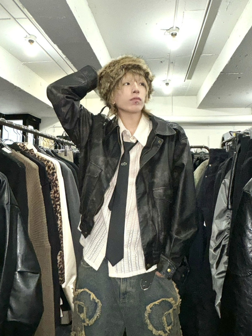 受注制【Never mind the XU】fur hat (5color)