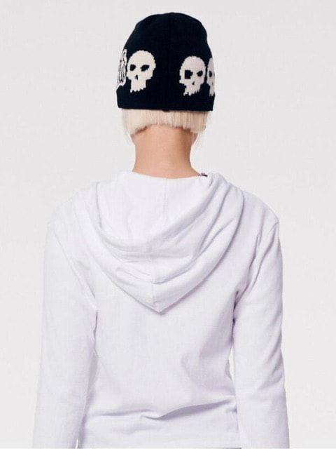 【runningHIGH】SKULL LOGO JACQUARD BEANIE