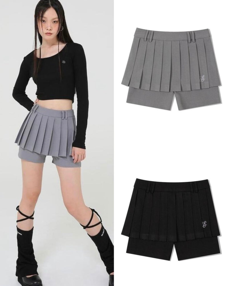 【Uglyshadow】PLEATS PANTS SKIRT