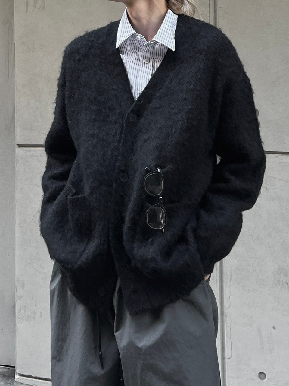 【Chikashitsu +】wool cardigan (4color)