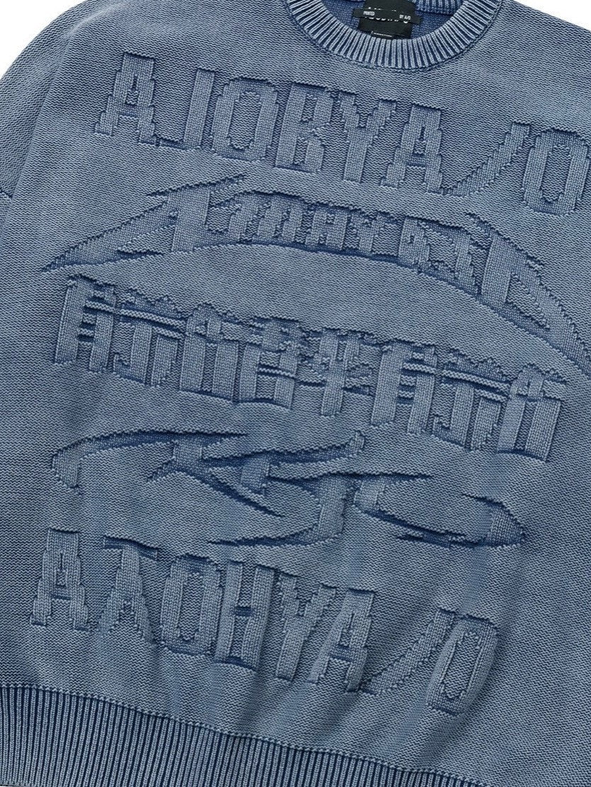 【AJOBYAJO】Total Logo Washed Sweater