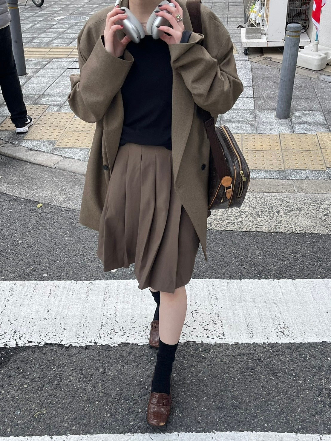 受注制【Chikashitsu +】pleats midi skirt (3color)