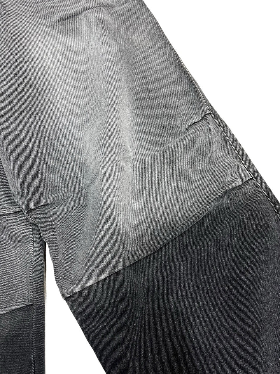 受注制【Never mind the XU】gradation denim easy pants (2color)