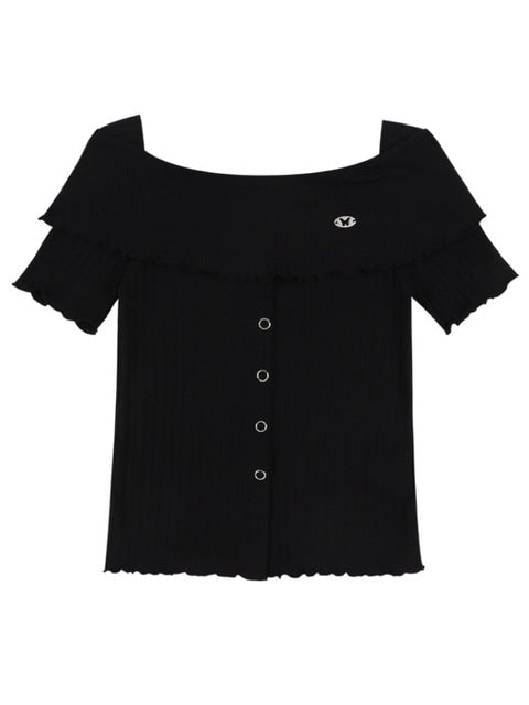 【FANCY CLUB】HEIDI KNITTED OFF-SHOULDER