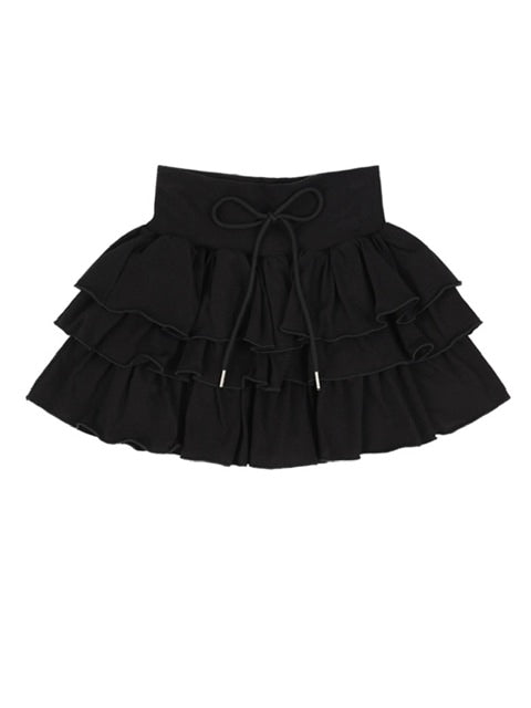 【FANCY CLUB】PUFF SWEAT CANCAN MINI SKIRT