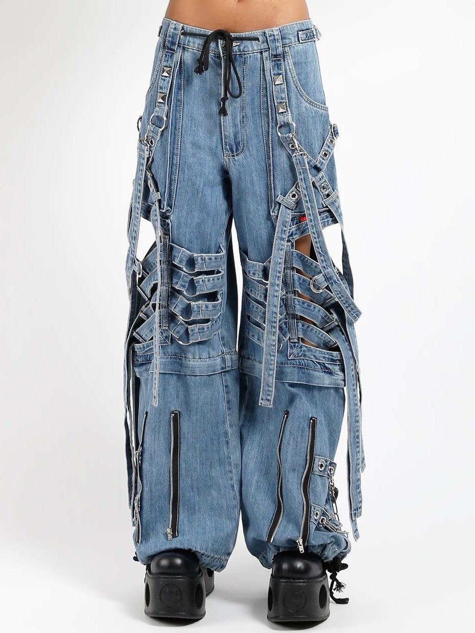 【TRIPP nyc】SUPER CUT OUT PANT[JM7130M] / 【トリップ エヌワイシー】カットアウトボンテージワイドパンツ