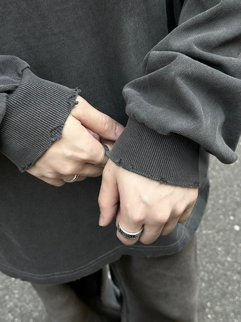 大阪店WEB限定受注制【Chikashitsu +】pigment long sleeve (2color)