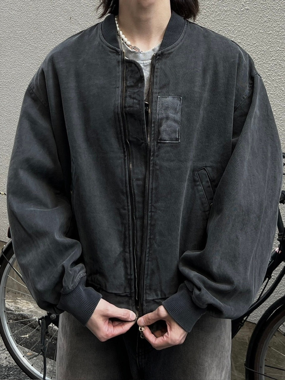 大阪店WEB限定受注制【Chikashitsu +】pigment MA-1 blouson