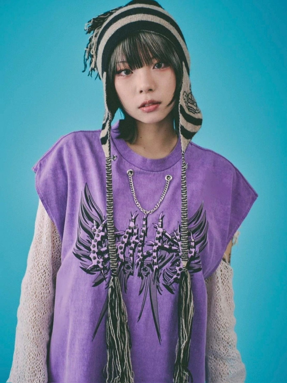 【GALFY】ゴリ厨二タンク / 【ガルフィー】ロゴプリントタンクトップ