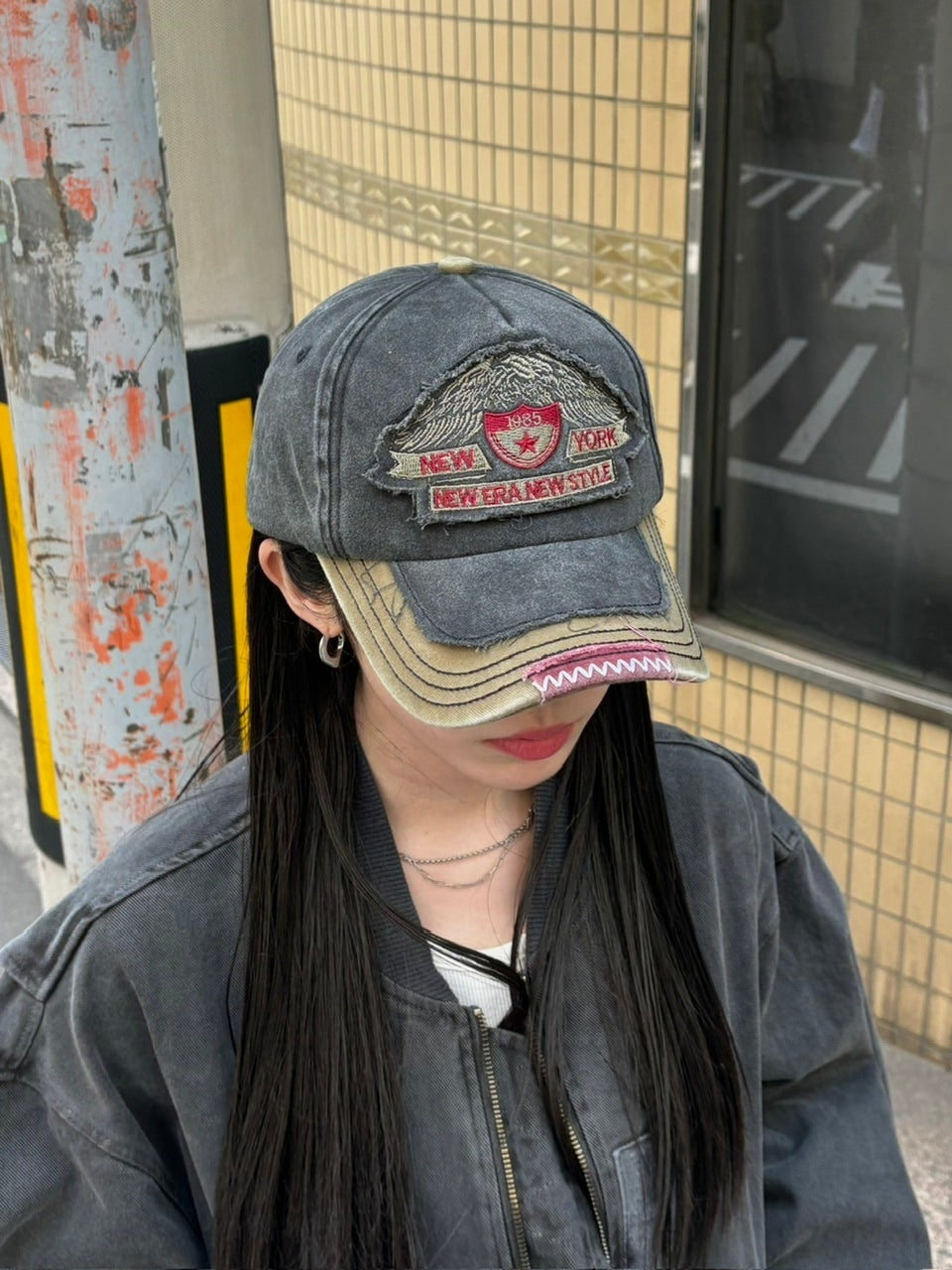 大阪店WEB限定【Chikashitsu +】vintage design cap (3color)