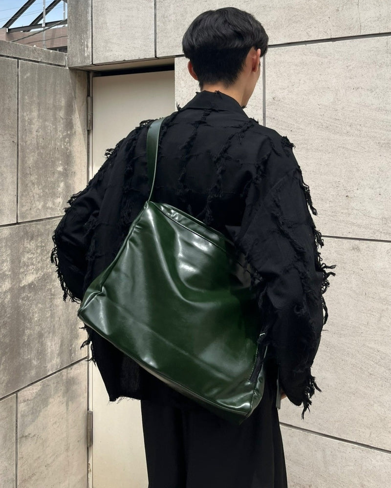 受注制【Chikashitsu +】vegan leather box belt bag (2color)