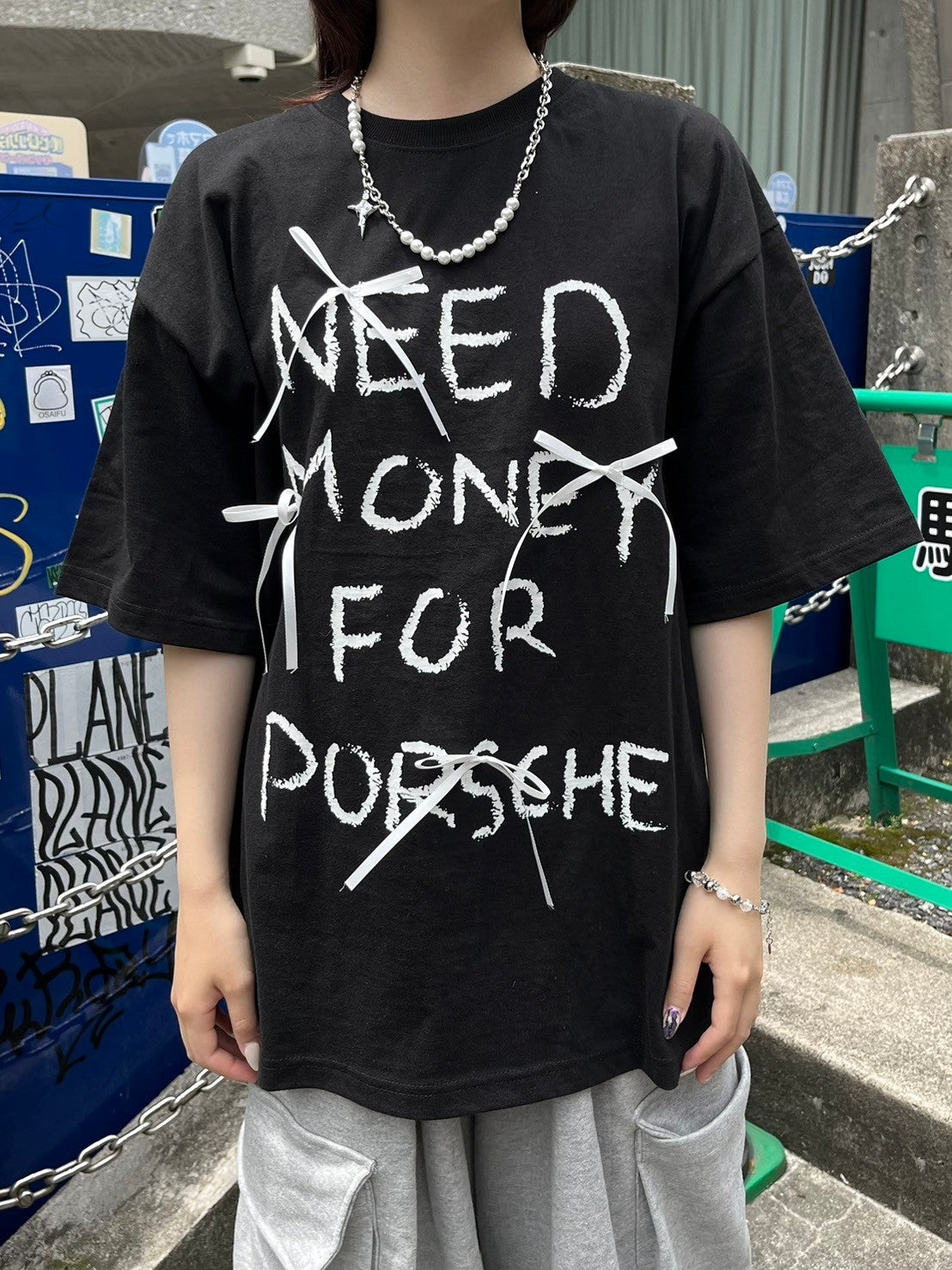 【nmtc +】ribbon half sleeve tee (3color)