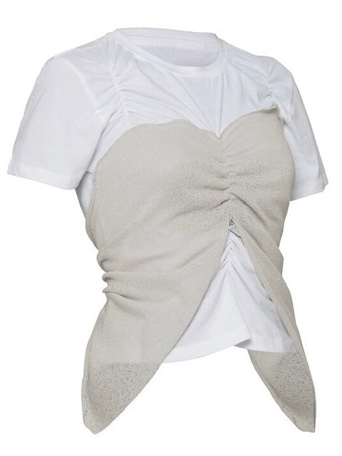 【FLAREUP】Bustier Layered T-Shirt