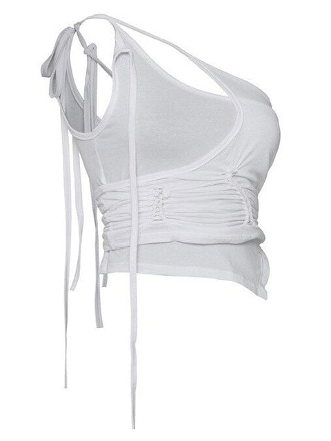 【FLAREUP】[SET] Handmade Twisted Layered Top