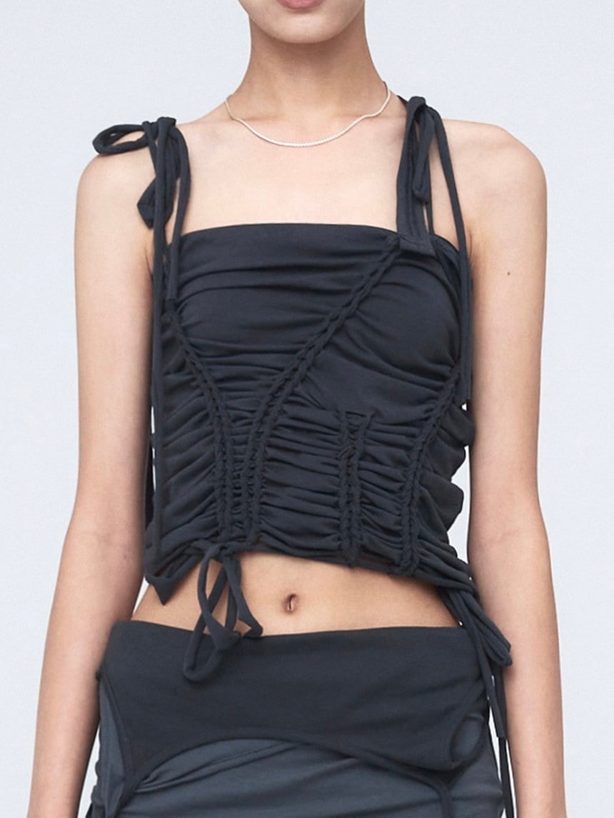 【NACHE】BRAID DROP SLEEVELESS