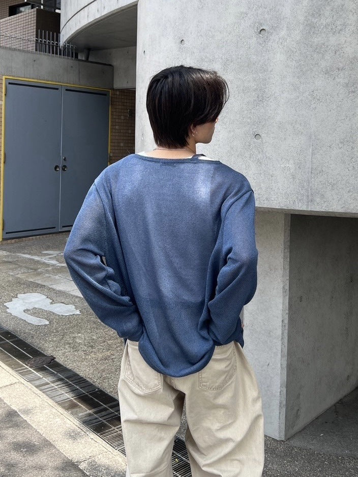 受注制【Chikashitsu +】belt design summer knit (3color)