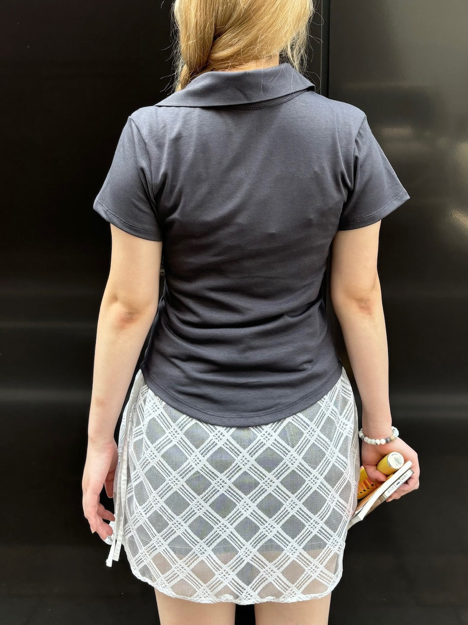 受注制【OaKS】slim collar short sleeve (4color)