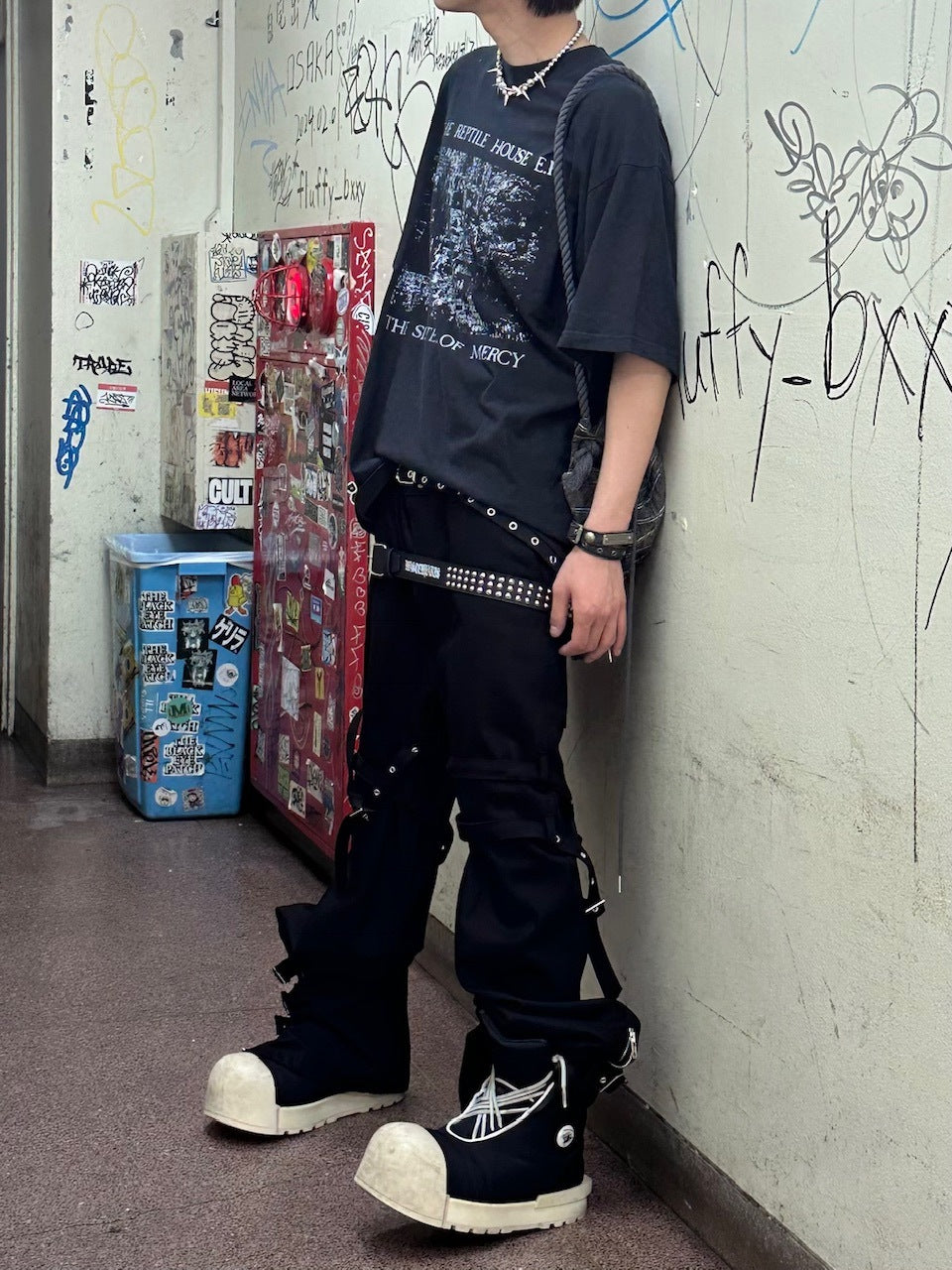 受注制【Never mind the XU】pigment design t-shirts 2 (2color)