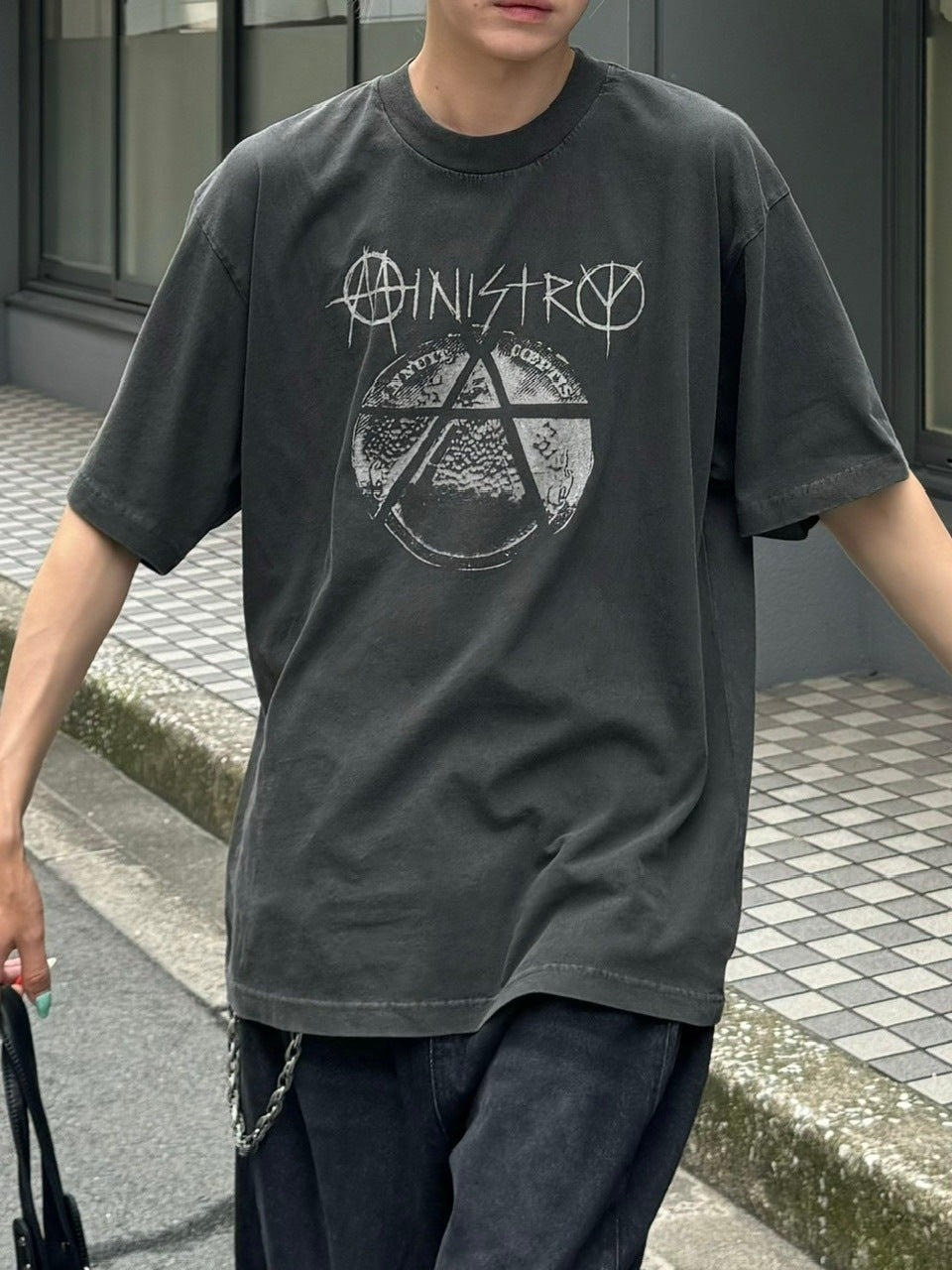大阪店WEB限定受注制【Chikashitsu +】oversized ministry t-shirt